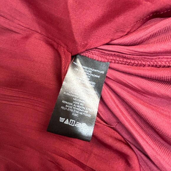 Anthropologie Womens Red Long Sleeve Relaxed Button-Down Shirt Blouse Top XS - Picture 4 of 8